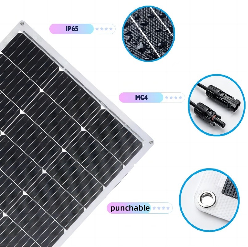TOPCon-N-180W(1180*780*2mm) CPC semi-flexible solar panel